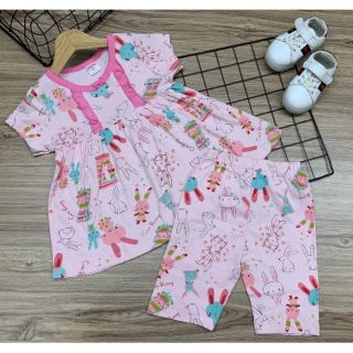 Bộ lửng thun borip cho bé gái size đại