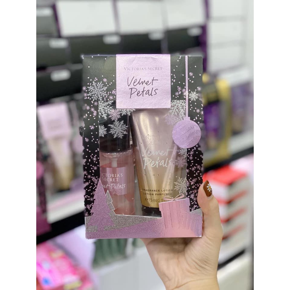 Set Xịt Thơm và Dưỡng Thể VICTORIA'S SECRET FRAGRANCE MIST & LOTION Mùi Velvet Petals | BigBuy360 - bigbuy360.vn