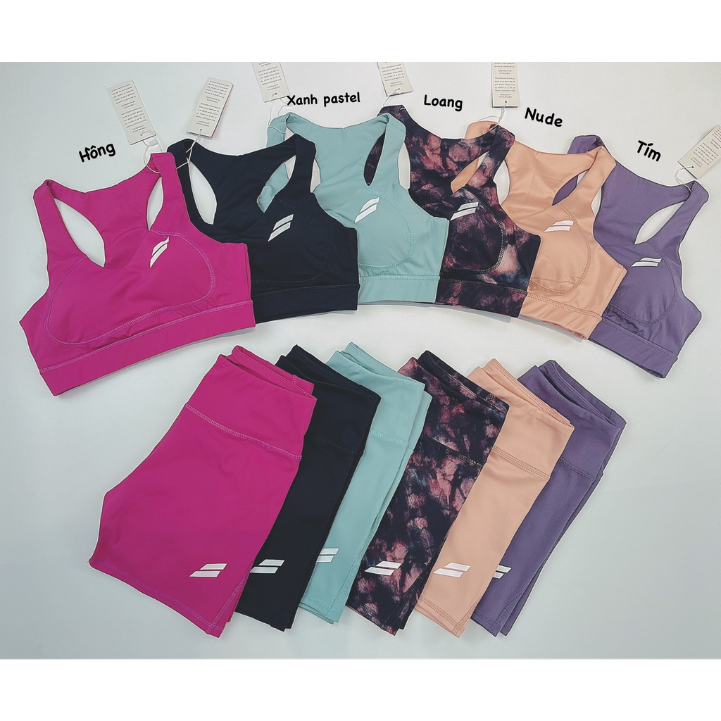 Bộ Tập Ngắn Thể Thao Nữ Đi Ê Hở Lưng