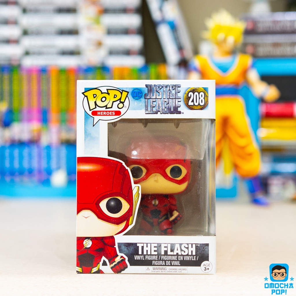 Mô Hình Chính Hãng Funko Pop Movies: DC Justice League - The Flash 208 hộp 9/10