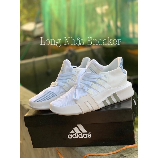 Giày EQT Fullbox cao cấp màu trắng xanh nam nữ