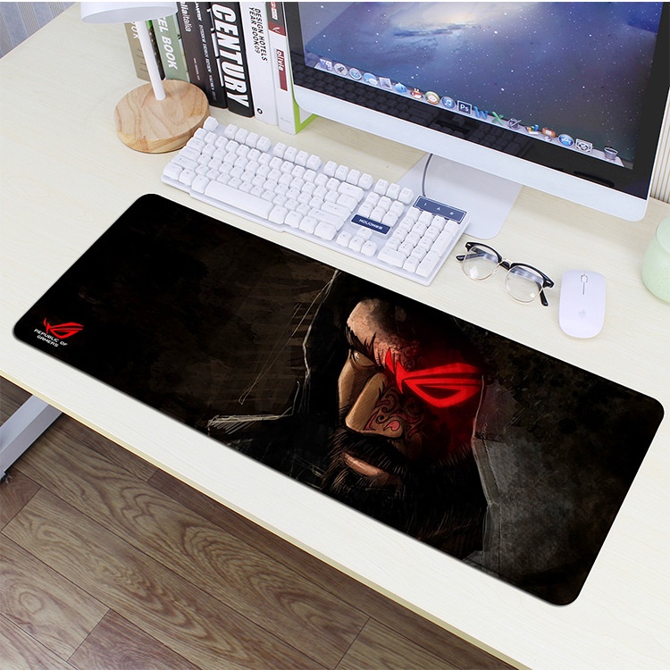 Lót Chuột Bàn Phím Cỡ Lớn, Pad Chuột Hình 3D Không Phai Màu, May Bo Viền Siêu Bền