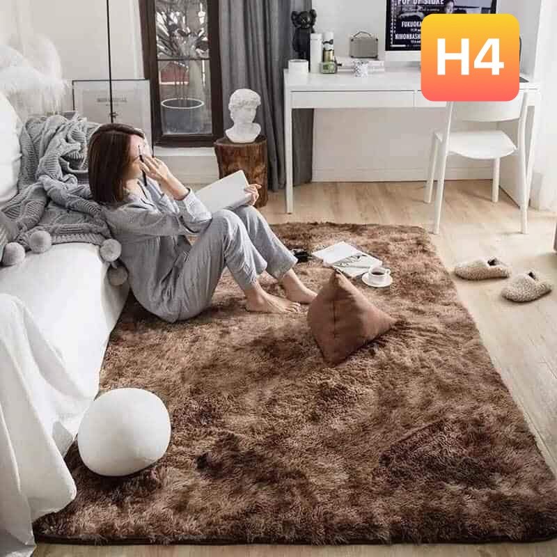 [ XẢ KHO ] Thảm lông siêu chất phù hợp trang trí DECOR kích thước m6x2m mặt sau trống trơn trượt