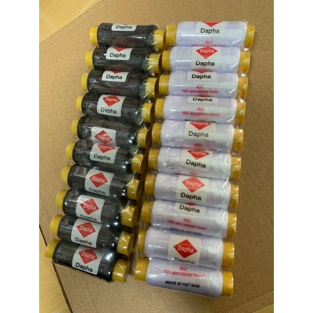1 Cuộn chỉ Đen hoặc Trắng May Đồ