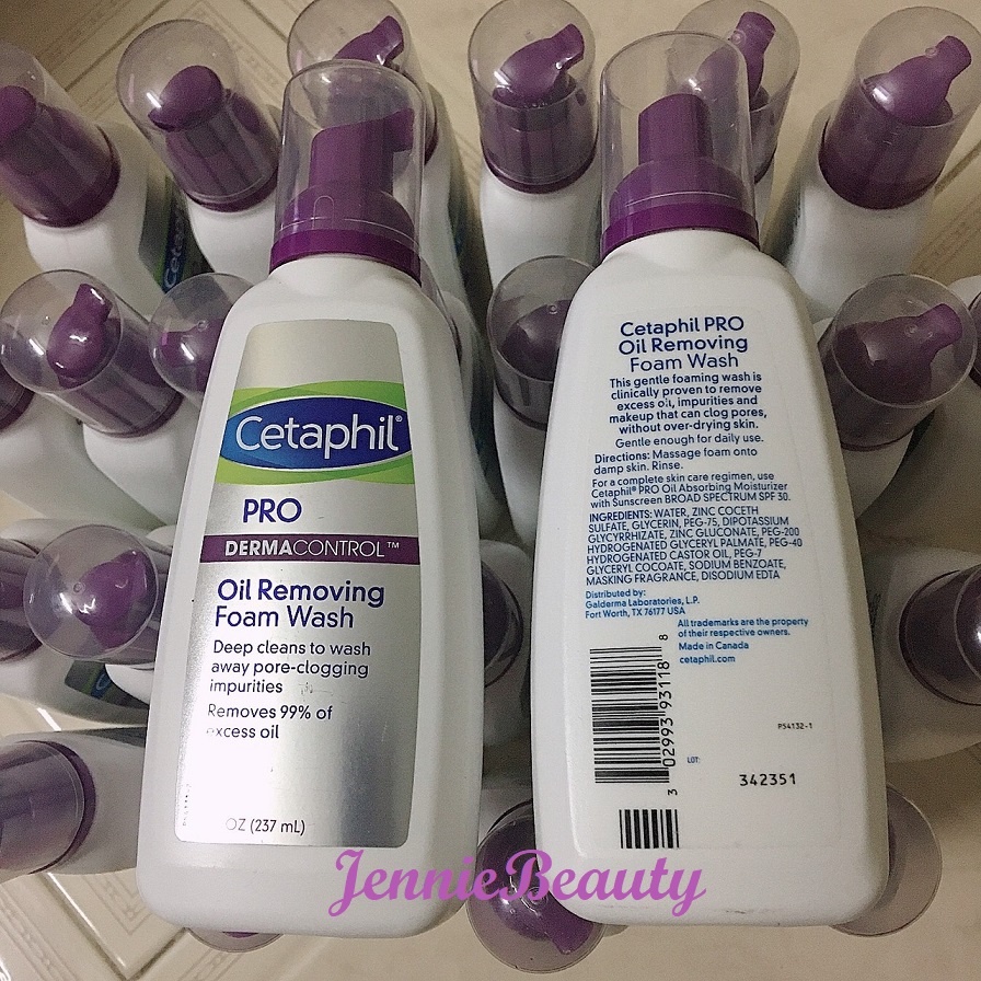 Sữa rửa mặt cho da dầu Cetaphil PRO Oily Skin/ Derma Control Oil Removing Foam Wash