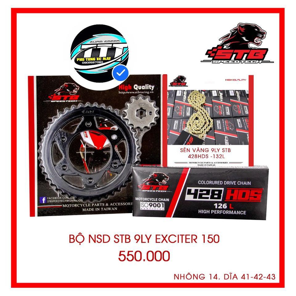 (CHÍNH HÃNG) NHÔNG SÊN ĐĨA STB EXCITER 135 &amp; EXCITER 150