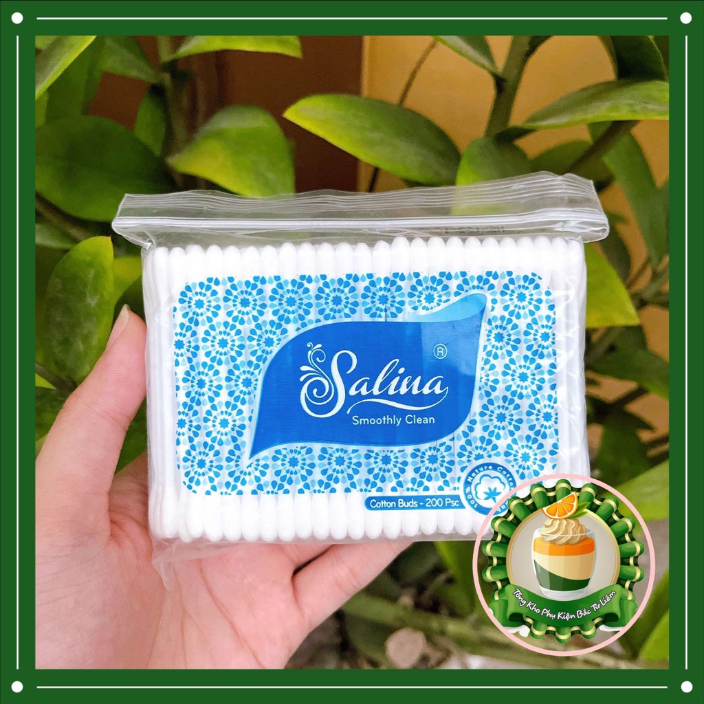 Bông ngoáy tai Salina (200 que) hàng VNXK