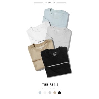 Áo thun nam Double'D chất cotton họa tiết phối ngực TSP00