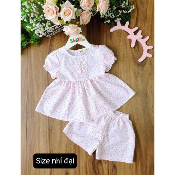 Bộ bé gái kate hoa dễ thương size 2-7