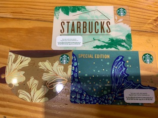 combo 6 thẻ tự chọn starbucks: 220k