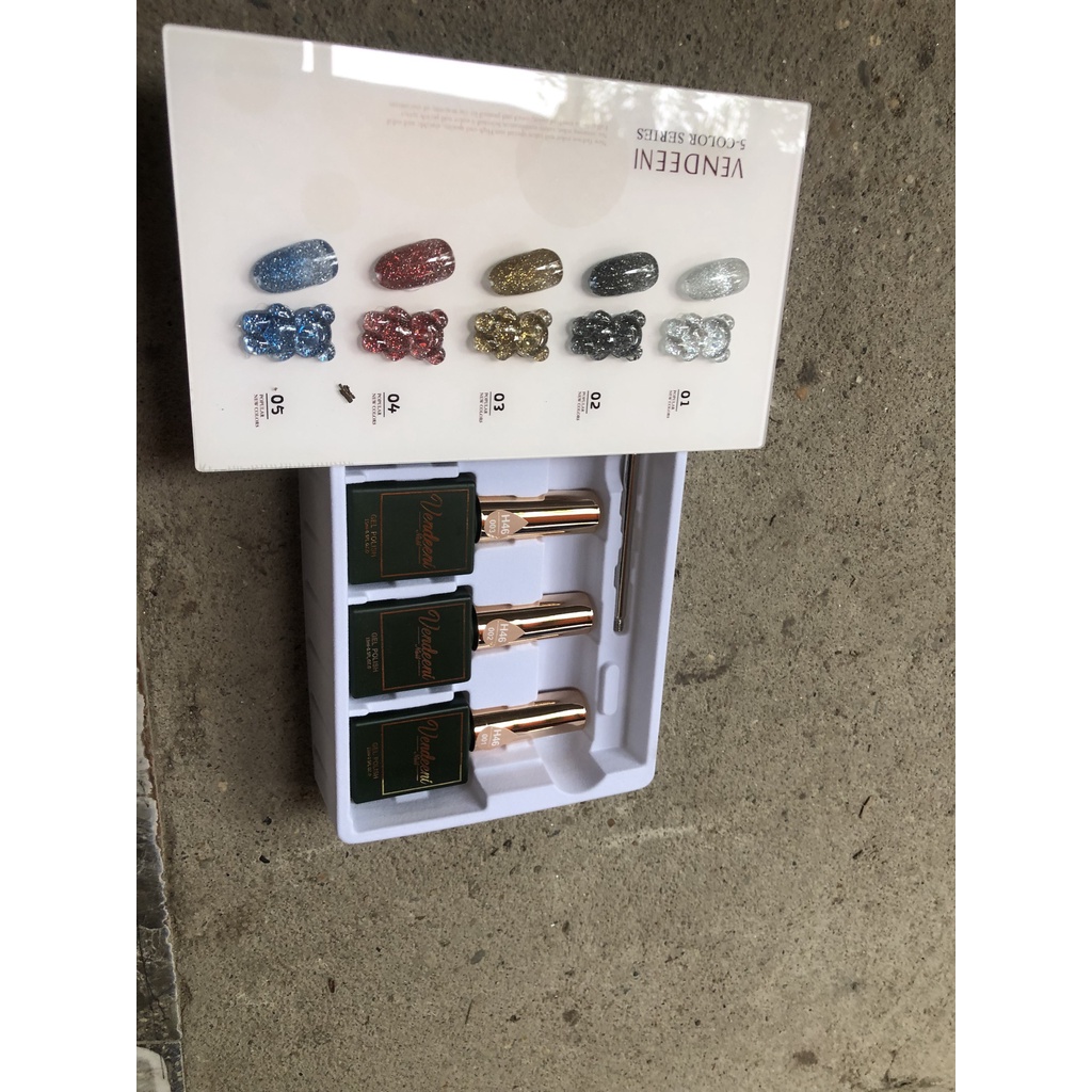 Sơn Nhũ Flash Vendeeni Siêu Sáng Sét 5 Chai Hàng Chính Hãng ( miễn ship )