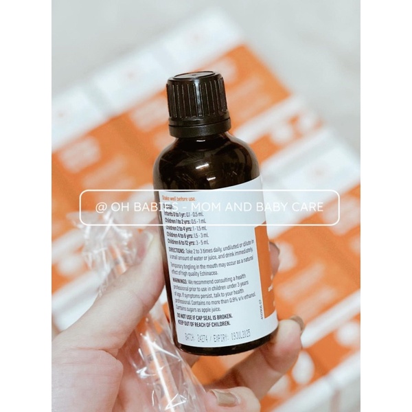 Siro tai mũi KiwiHerb Organic De-Stuff for kids cho bé 50ml - Hàng air [OH BABIES]