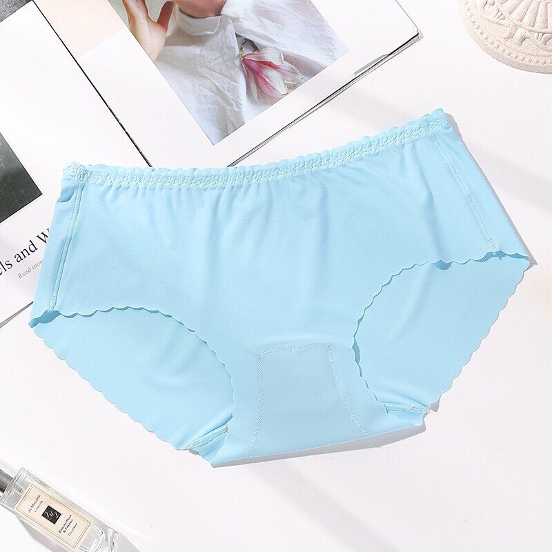 Quần lót nữ su thun lạnh, quần chip đúc mát lạnh cạp cao mặc thoải mái