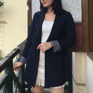 Blazer xanh đen basic
