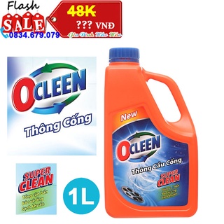 Nước thông cống Ocleen - Chai 1 lít