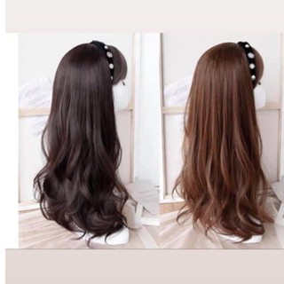 Tóc giả tóc cài đính đá uốn xoăn tóc băng đô tóc bờm