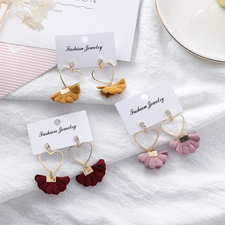 BF038 Khuyên tai Hàn Quốc cao cấp Korea Handmade tone Pastel