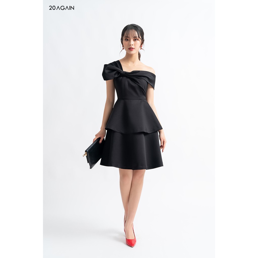 Đầm vải trễ vai nơ lệch - 20 AGAIN - DEA1161 | BigBuy360 - bigbuy360.vn