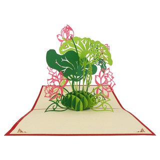 THIỆP BẬT NỔI HOA SEN, THIỆP POPUP, THIỆP CẢM ƠN, THIỆP SINH NHẬT, THIỆP CHÀO HỎI, THIỆP 3D