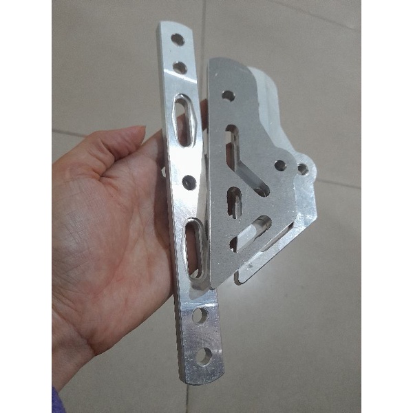 Bộ pát gắn gác chân nhôm cnc xe Ex 135, Ex 150