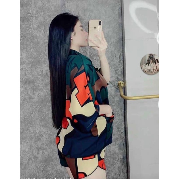 Bộ Pijama Nữ LẬP THỂ Đùi - Pyjama Lụa Mango Cánh Dơi  *MA-Đ-LT  #Đồ Ngủ | Đồ Bộ Nữ | Váy Ngủ | Pizama | BigBuy360 - bigbuy360.vn
