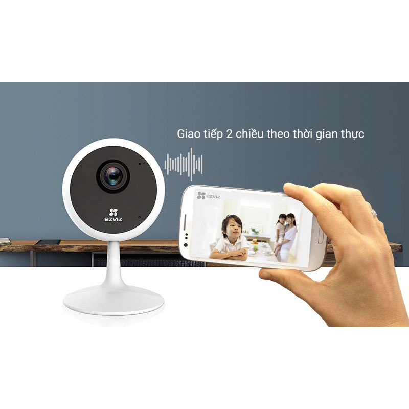 Camera WiFi Ezviz C1C B 1080P/ 720P chuẩn nén H265 - Chính Hãng