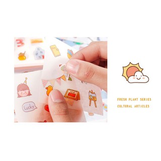 Sticker set 6 tấm hình dễ thương