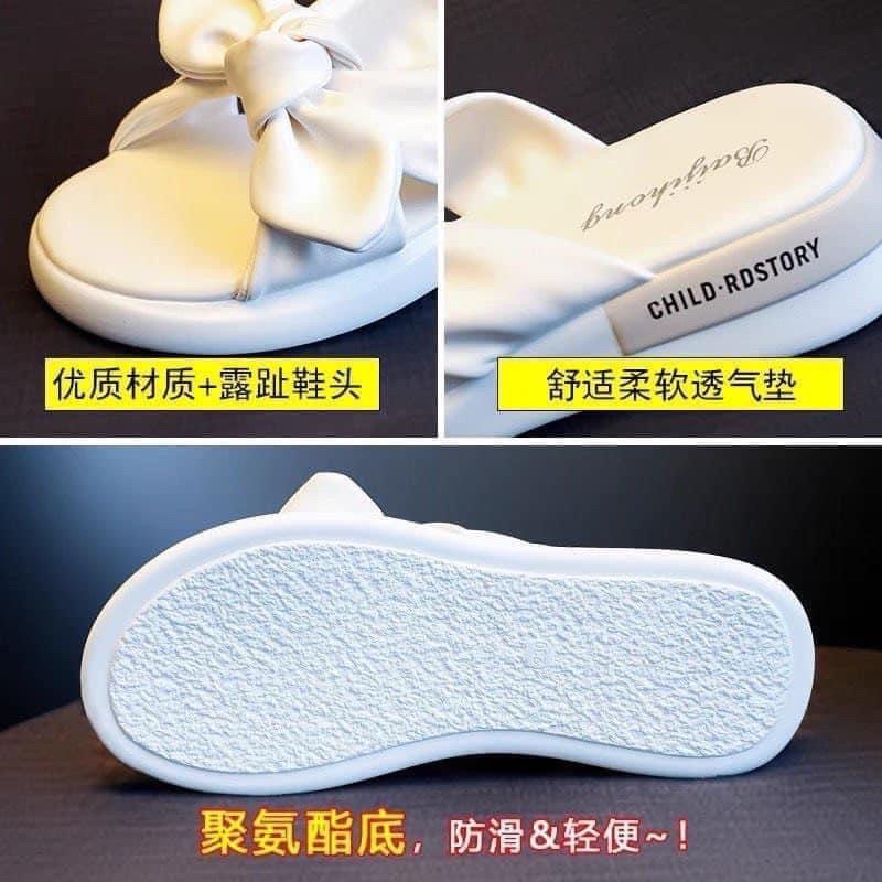 Dép cao su mềm bánh bèo hàng QC xinh xắn- Fom to khách đi lùi 1 size