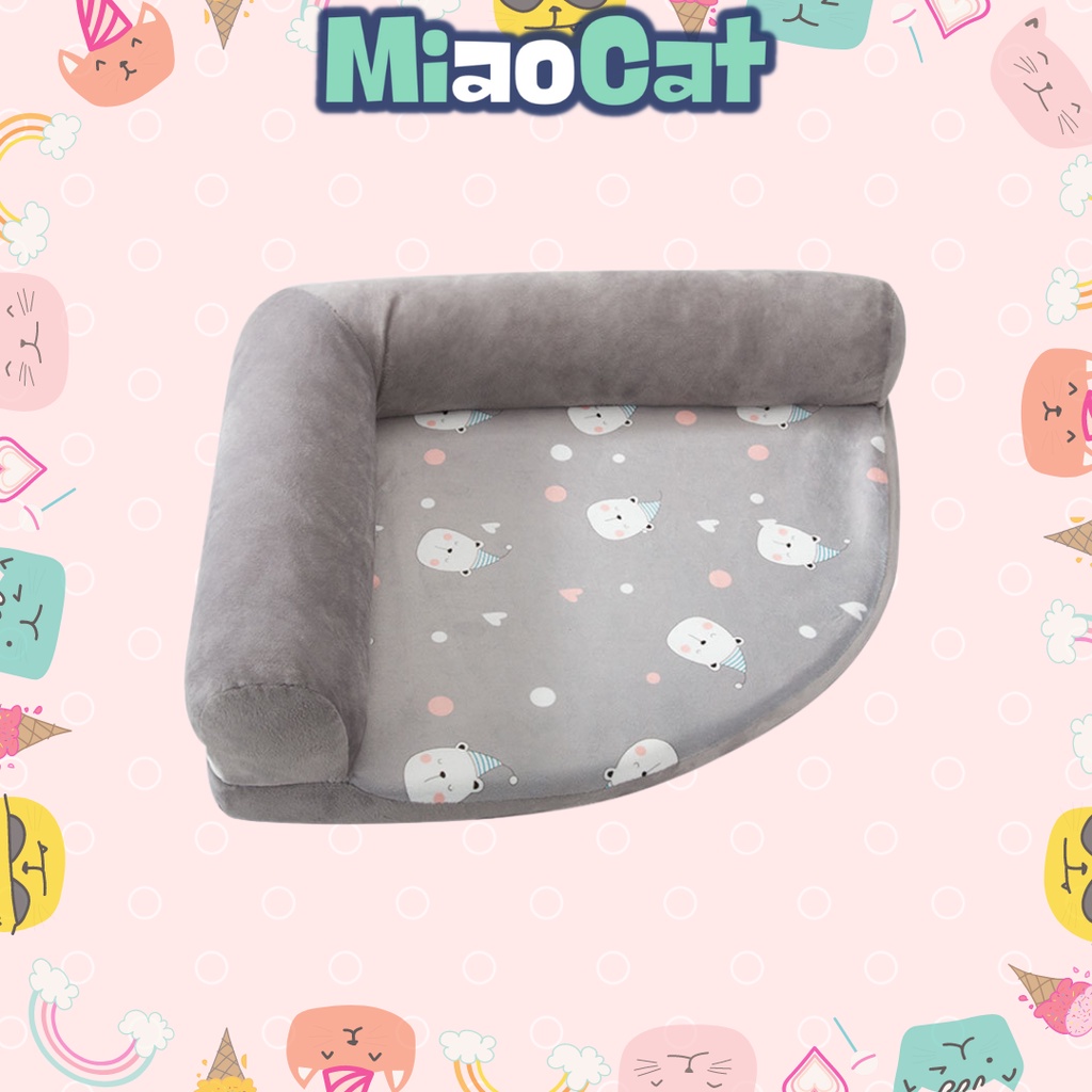 Nệm ngủ góc tư ấm áp cho chó mèo - MIAOCAT