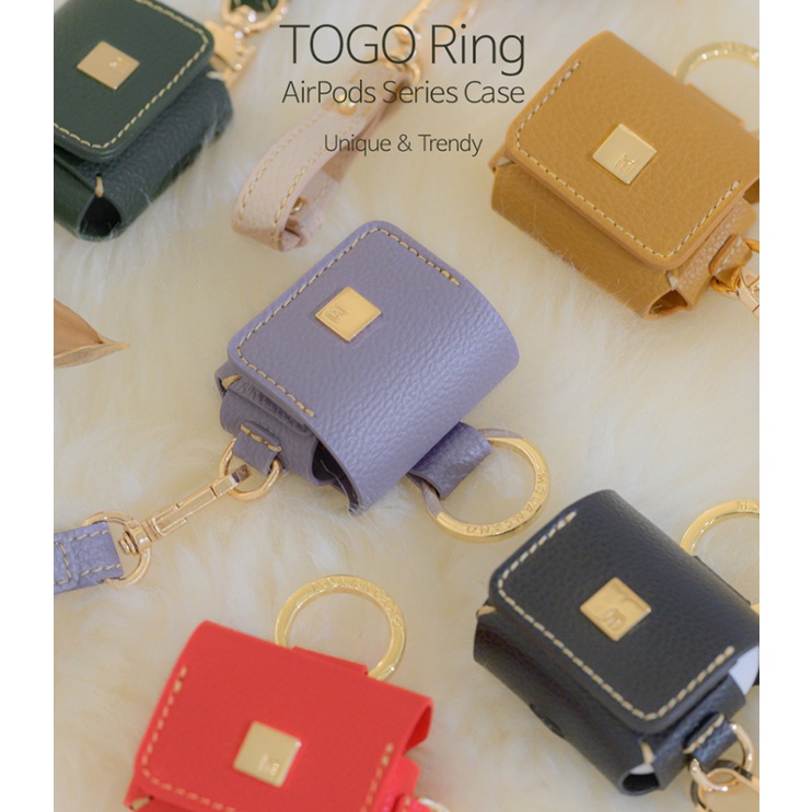 Vỏ Bảo Vệ Hộp Sạc Tai Nghe AirPods 3 Pro 2rd / 1rd}  Túi Da TOGO