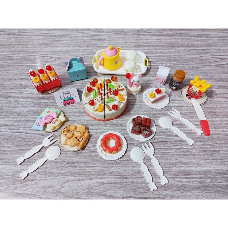 Đồ Chơi Bánh Sinh Nhật Loại Lớn 85 Chi Tiết Có Nhạc Và Đèn Cho Bé