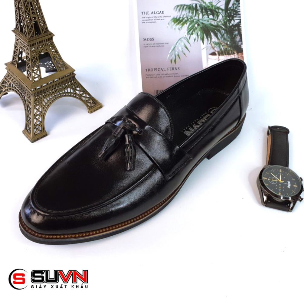 Giày Nam Công sở Hàn Quốc - Nơ Chuông Cực chất, Da thật BH 12 Tháng IDO
