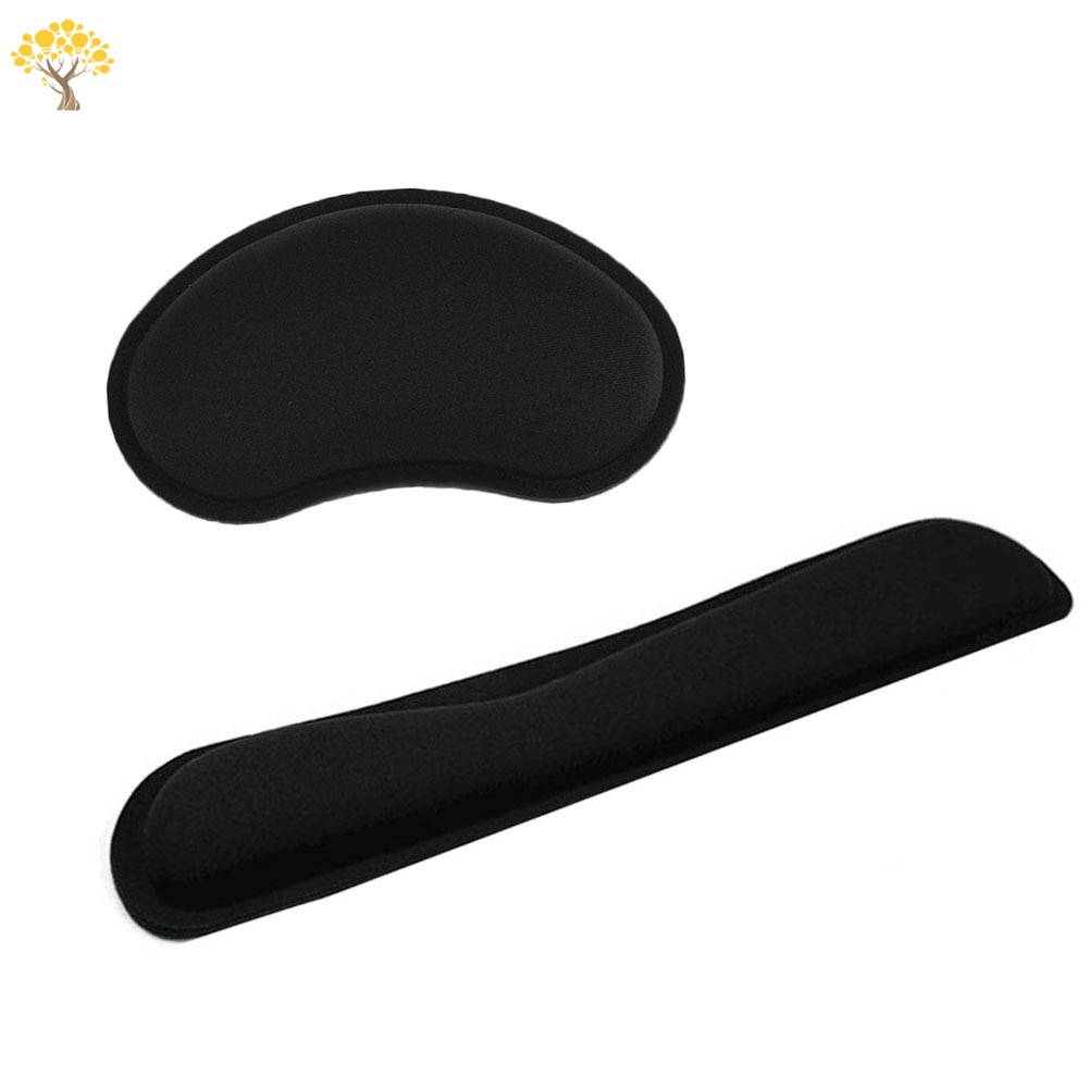 Tấm lót chuột có đệm kê/ Đệm kê cổ tay/ Set 2 món bền bỉ chống trượt chất lượng cao
