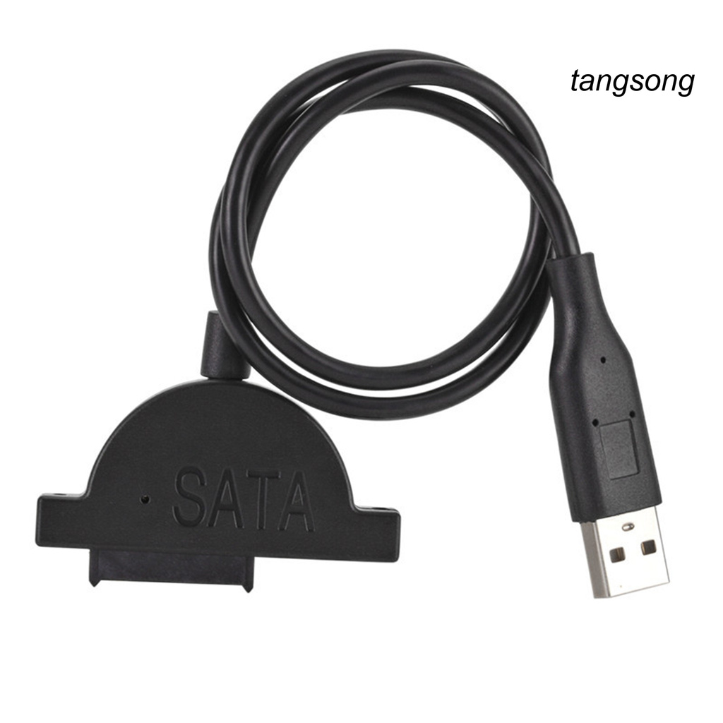 Dây Cáp Ổ Đĩa Quang Ts-Sata 7 + 6 13pin Sang Usb 2.0 Cho Laptop