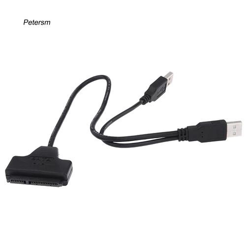 Dây cáp chuyển đổi USB 2.0 sang 2.5inch 22pin 7 + 15 ATA SATA 2.0 HDD / SSD