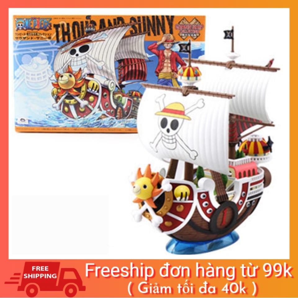 [FLASH SALE 99K] Mô Hình Thuyền Tàu Thousand Sunny Mũ Rơm Luffy One Piece hàng chuẩn đẹp