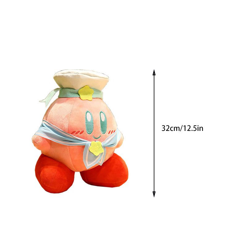 Gối Nhồi Bông Đồ Chơi Hình Nhân Vật Kirby Dễ Thương Kích Thước 32Cm