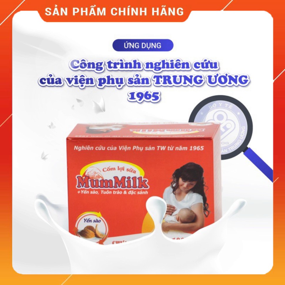 [FREESHIP+MÃ GIẢM GIÁ] Cốm lợi sữa Mummilk yến sào- Tuôn trào, đặc sánh (1 hộp 20 gói)-không lợi sữa hoàn tiền