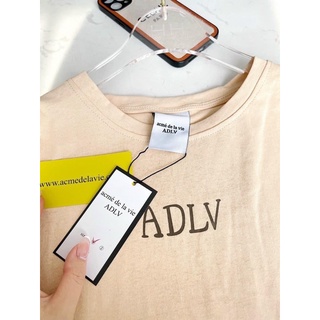 [ADLV] GLOSSY BASIC LOGO BEIGE - ÁO THUN ADLV