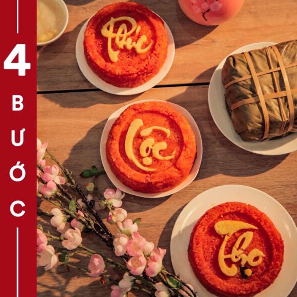 khuôn xôi tạo hình chữ Phúc Lộc Thọ, khuôn đóng sôi làm bánh