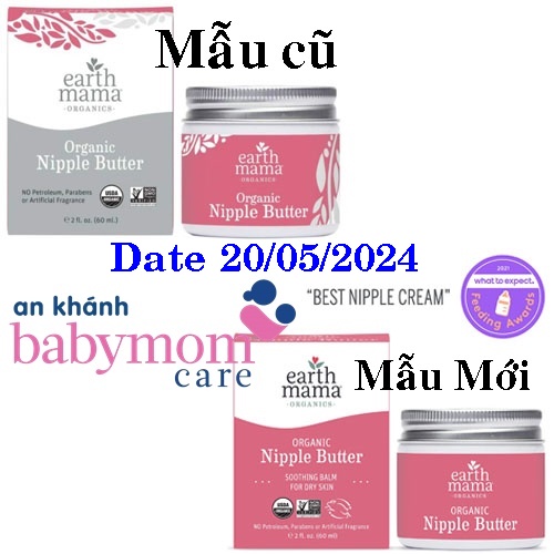 Kem nứt đầu ti earth mama ORGANIC