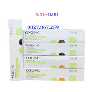 [4.41-8.08] Màu nhuộm tóc Yoorganic hair color cho salon 100ml