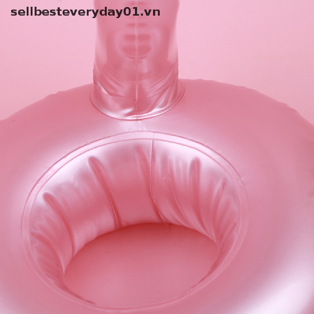 Giá Đỡ Cốc / Đồ Chơi Hình Chim Hồng Hạc Bơm Hơi Mini Dễ Thương