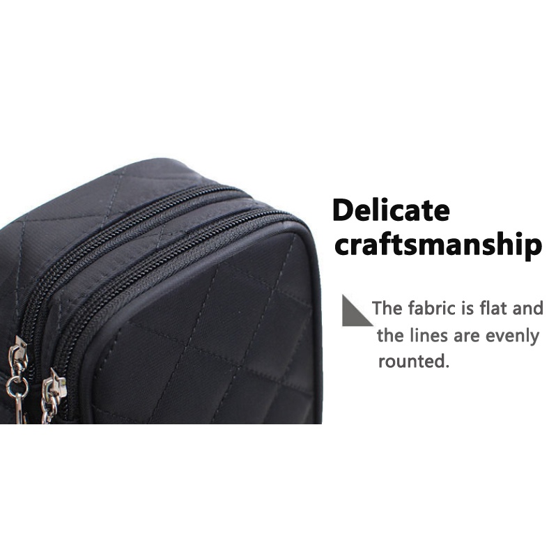 Túi Đựng Đồ Trang Điểm Hai Lớp Sức Chứa Lớn Chống Thấm Nước