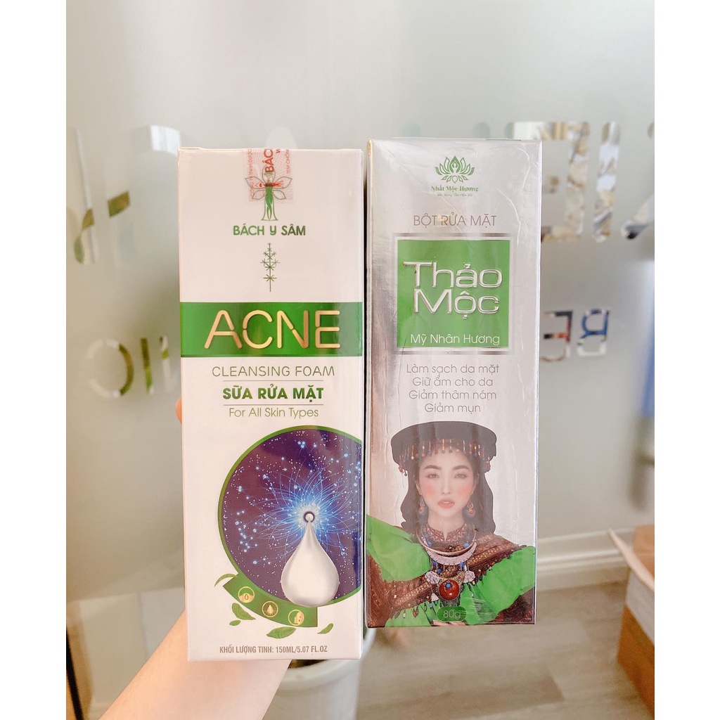Sữa Rửa Mặt Bách Y Sâm DA DẦU MỤN SẠCH SÂU TẠO BỌT 150ml (Sữa Rửa Mặt Bạch Linh)