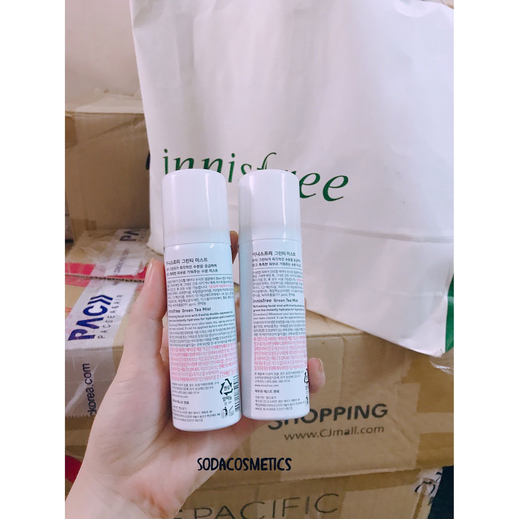 [Mẫu mới 2019] Xịt Khoáng Trà Xanh Innisfree Green Tea Mist