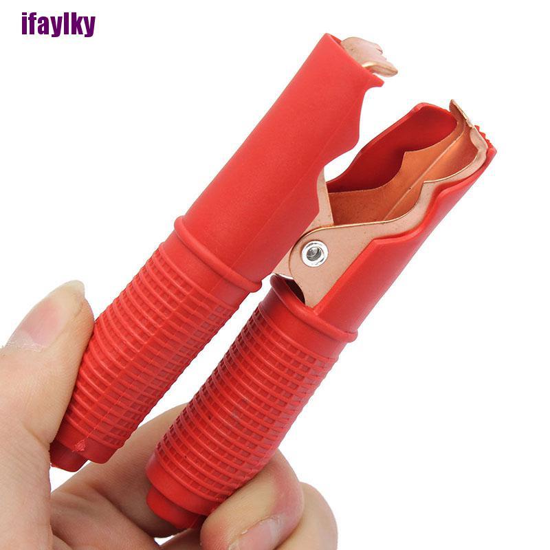 Set 2 Kẹp Cá Sấu Màu Đỏ + Đen Chuyên Dụng Cho Xe Hơi | BigBuy360 - bigbuy360.vn