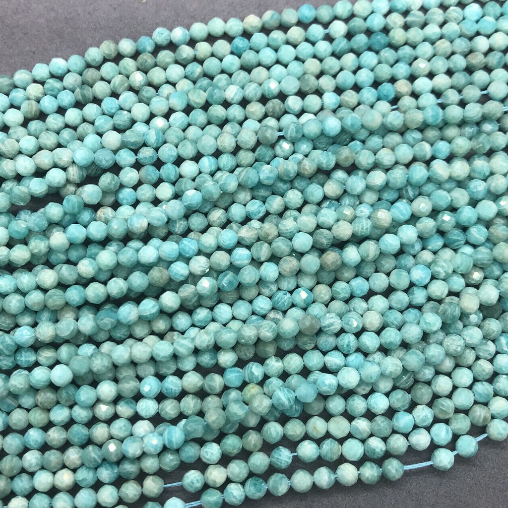 Chuỗi hạt Amazonite 2/3/4mm tự nhiên lấp lánh DIY