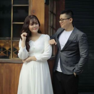 Maxi trắng tay dài