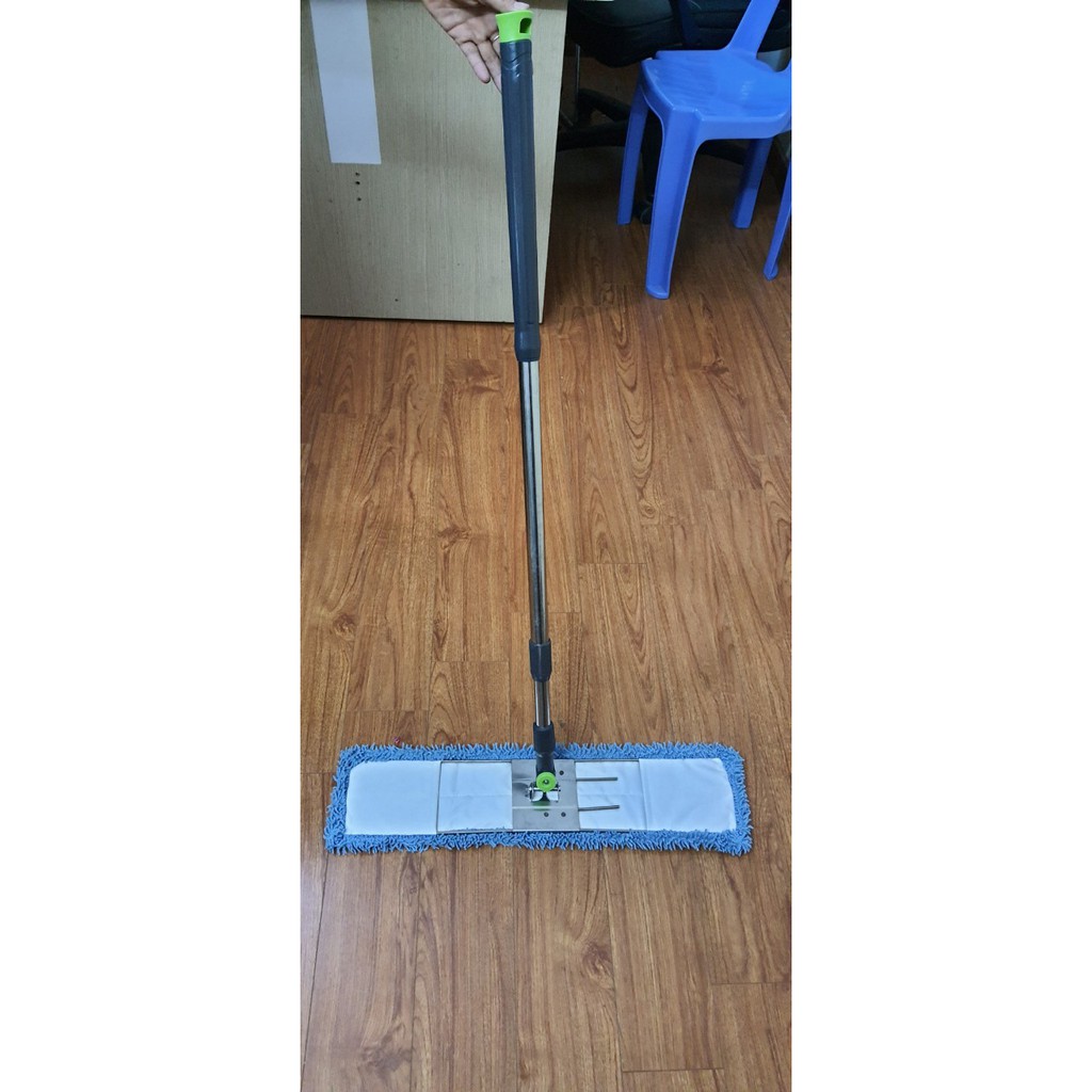 Chổi lau nhà, Chổi Lau Khô San Hô bông dài 60cm, Cán Chổi xoay 360 độ